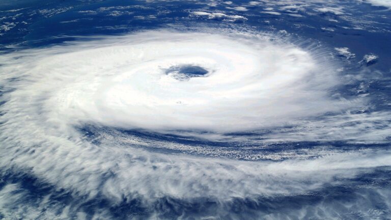 Photograph of a hurricane